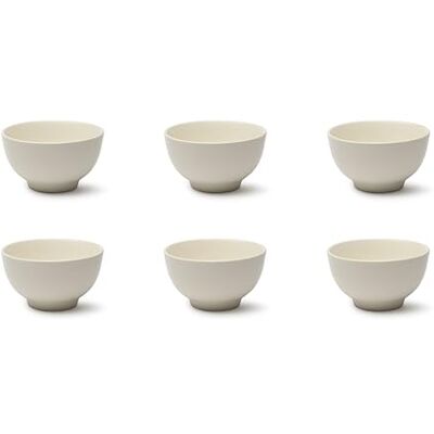 Excelsa Fashion White Set van 6 witte schalen, keramiek, inhoud 600 ml, diameter 14 cm. Excelsa Fashion White Set van 6 witte schalen, keramiek, inhoud 600 ml, diameter 14 cm.