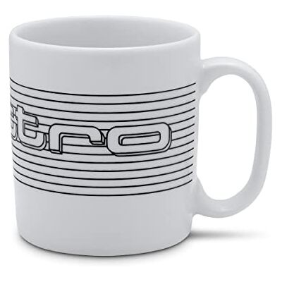 Audi Quattro Witte Porseleinen Mok - 350ml Audi Quattro Witte Porseleinen Mok - 350ml