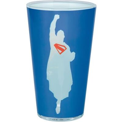 Paladone Superman Drinkglas 440 ml, officieel gelicentieerde DC Comics glaswerk beker voor superheldenfans, leuk cadeau, filmmerchandise Paladone Superman Drinkglas 440 ml, officieel gelicentieerde DC Comics glaswerk beker voor superheldenfans, leuk cadeau, filmmerchandise