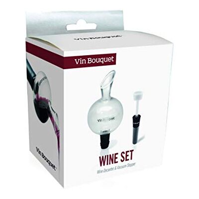 VB VIN BOUQUET Wijn Decanteerset - Zwart VB VIN BOUQUET Wijn Decanteerset - Zwart