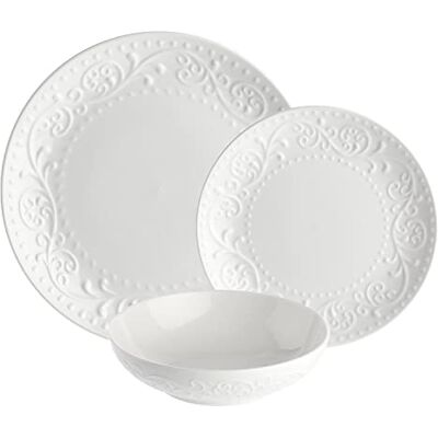 LA PORCELLANA BIANCA La Porcellana wit set met 18 borden dromer LA PORCELLANA BIANCA La Porcellana wit set met 18 borden dromer
