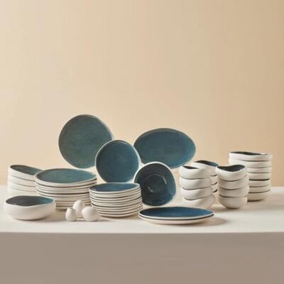 KARACA Earth Collection Galactic 55-delige serviesset voor 12 personen – Stoneware met reactieve glazuur, organisch design, vaatwasser- en magnetronbestendig KARACA Earth Collection Galactic 55-delige serviesset voor 12 personen – Stoneware met reactieve glazuur, organisch design, vaatwasser- en magnetronbestendig