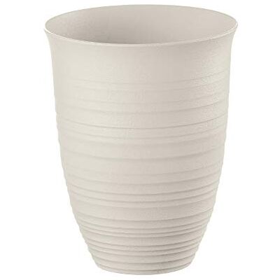 Guzzini Tierra, Hoog Glas in Gerecycled Kunststof Melkwit, Ø 9,8 x h 12,4 cm 520 ml 179500156 Guzzini Tierra, Hoog Glas in Gerecycled Kunststof Melkwit, Ø 9,8 x h 12,4 cm 520 ml 179500156