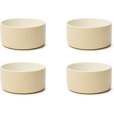 Excelsa Nordic Trendy Set van 4 keramische kommen, crème, 450 ml Excelsa Nordic Trendy Set van 4 keramische kommen, crème, 450 ml