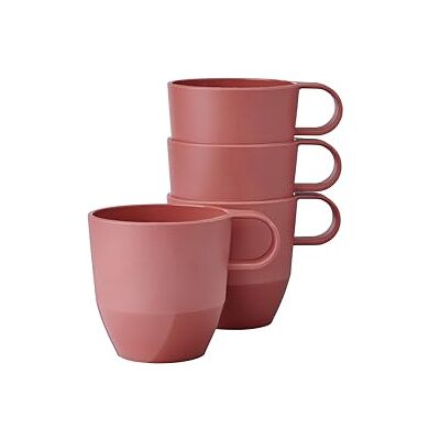 Mepal Silueta Mok, 4 stuks, thee- en koffiemok, vaatwasmachine- en magnetronbestendig servies, 300 ml, Mauve (Vivid mauve) Mepal Silueta Mok, 4 stuks, thee- en koffiemok, vaatwasmachine- en magnetronbestendig servies, 300 ml, Mauve (Vivid mauve)