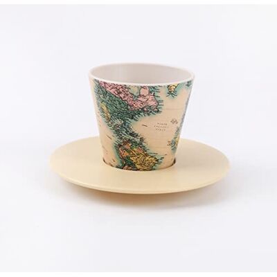 IDRINK ® RPET mok, schotel en lepel set Leuk en schattig milieuvriendelijk cadeau (OLD MAP) IDRINK ® RPET mok, schotel en lepel set Leuk en schattig milieuvriendelijk cadeau (OLD MAP)