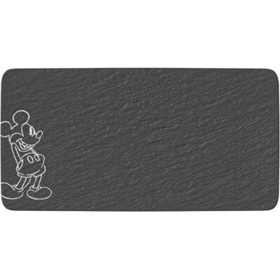 Villeroy & Boch Manufacture Rock Mickey Mouse Serveerschaal 35x18x1,5cm Villeroy & Boch Manufacture Rock Mickey Mouse Serveerschaal 35x18x1,5cm