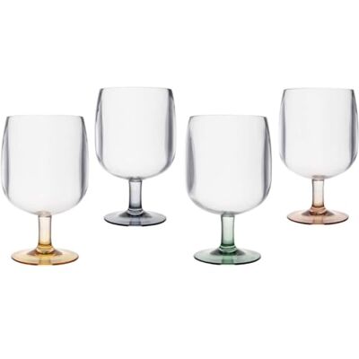 Bo-Camp Pastel collection Wijnglas Ornans 250 ml 4 Stuks Bo-Camp Pastel collection Wijnglas Ornans 250 ml 4 Stuks