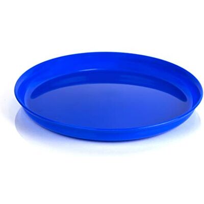 Kimmel Bord Ø 18 cm blauw voor camping, picknick, outdoor 100% recyclebaar Kimmel Bord Ø 18 cm blauw voor camping, picknick, outdoor 100% recyclebaar