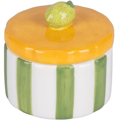 Tivoli Voorraaddoos keramiek 160 ml deksel citroen fruit life Tivoli Voorraaddoos keramiek 160 ml deksel citroen fruit life