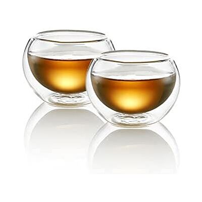 TEA SOUL TEASOUL GLASSBEKER DUBBELLAK 60ML 2 STUKS TEA SOUL TEASOUL GLASSBEKER DUBBELLAK 60ML 2 STUKS