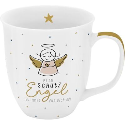 Sheepworld GRUSS & CO Mok, je beschermengel, spreuk-mok, porselein, koffiekop met spreuk, 40 cl, cadeau, geluksbrenger, oudejaarsavond, 74412 Sheepworld GRUSS & CO Mok, je beschermengel, spreuk-mok, porselein, koffiekop met spreuk, 40 cl, cadeau, geluksbrenger, oudejaarsavond, 74412