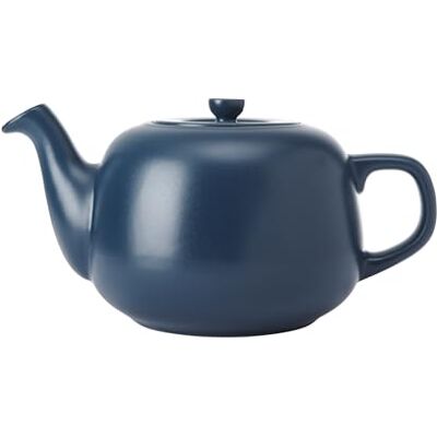 La Cafetière Klassieke theepot in marineblauw, traditionele grote theepot met comfortabele handgreep en antilek schenktuit voor 6 kopjes, geschikt voor theezakjes, 1,5 liter La Cafetière Klassieke theepot in marineblauw, traditionele grote theepot met comfortabele handgreep en antilek schenktuit voor 6 kopjes, geschikt voor theezakjes, 1,5 liter
