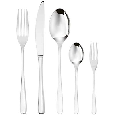 Sambonet Taste 52553-G6 roestvrij stalen serviesset 18/10, voor 12 personen, 30-delig: 6 vorken, 6 lepels, 6 messen, 6 theelepels, 6 dessertvorken, vaatwasmachinebestendig, staal Sambonet Taste 52553-G6 roestvrij stalen serviesset 18/10, voor 12 personen, 30-delig: 6 vorken, 6 lepels, 6 messen, 6 theelepels, 6 dessertvorken, vaatwasmachinebestendig, staal