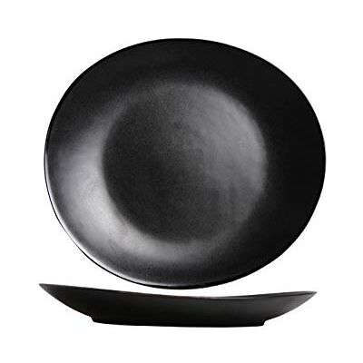 Cosy & Trendy VONGOLA platte borden, zwart, 28 x 25,5 cm, 4 stuks Cosy & Trendy VONGOLA platte borden, zwart, 28 x 25,5 cm, 4 stuks