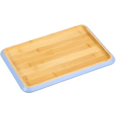 Kesper serveerplank materiaal: bamboe FSC®-gecertificeerd met BIOFA-olie afmetingen: 30, 5 x 20 x 2 cm kleur: bruin met blauwe rand dienblad hout 58372 Kesper serveerplank materiaal: bamboe FSC®-gecertificeerd met BIOFA-olie afmetingen: 30, 5 x 20 x 2 cm kleur: bruin met blauwe rand dienblad hout 58372