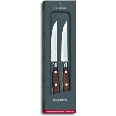 Victorinox Grand Maître 2 stuks RVS Steakmessen - Messenset Victorinox Grand Maître 2 stuks RVS Steakmessen - Messenset
