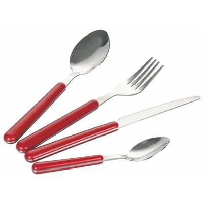 Altri Brand Set 24 Bestek Rood Handvat - Bestekset Altri Brand Set 24 Bestek Rood Handvat - Bestekset