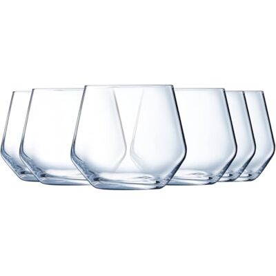 Luminarc Vinetis collectie 6 lage glazen 36 cl Modern en elegant design Gemaakt in Frankrijk Versterkte verpakking Luminarc Vinetis collectie 6 lage glazen 36 cl Modern en elegant design Gemaakt in Frankrijk Versterkte verpakking