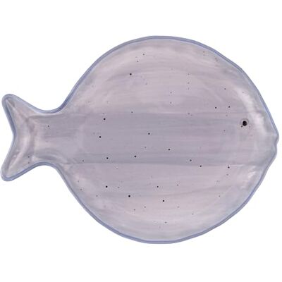 Tivoli Plat porseleinen bord, 25,3 x 19 cm, Coastal-stijl, grijs, Kos Tivoli Plat porseleinen bord, 25,3 x 19 cm, Coastal-stijl, grijs, Kos