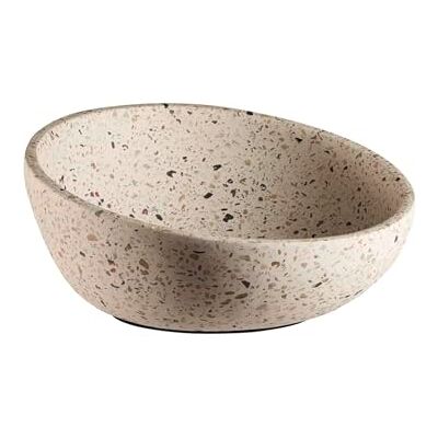 APS 30080 Decoratieschaal/fruitschaal TERRAZZO beton, Ø 22 cm, H: 6/10,5 cm, 1,1 liter, terrazzo-look APS 30080 Decoratieschaal/fruitschaal TERRAZZO beton, Ø 22 cm, H: 6/10,5 cm, 1,1 liter, terrazzo-look