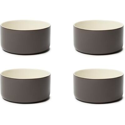 Excelsa Nordic Trendy Set van 4 keramische kommen, taupe, 450 ml Excelsa Nordic Trendy Set van 4 keramische kommen, taupe, 450 ml