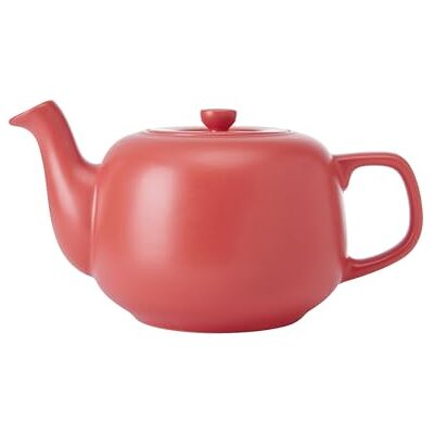 La Cafetière Klassieke Theepot in rode kleur, traditionele theepot met comfortabele handgreep en antilek schenktuit voor 4 kopjes, geschikt voor theezakjes, makkelijk schoon te maken, 1,2 liter La Cafetière Klassieke Theepot in rode kleur, traditionele theepot met comfortabele handgreep en antilek schenktuit voor 4 kopjes, geschikt voor theezakjes, makkelijk schoon te maken, 1,2 liter