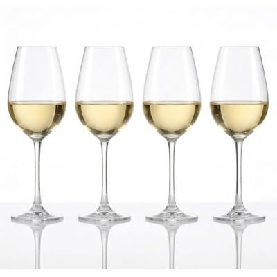 Spiegelau 4-delige set witte wijnglazen, wijnglazen, kristalglas, 465 ml, Salute, 4720172 Spiegelau 4-delige set witte wijnglazen, wijnglazen, kristalglas, 465 ml, Salute, 4720172