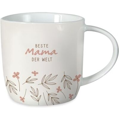 Grafik Werkstatt Grafik-Werkstatt Koffiemok met spreuk 300 ml porseleinen mok Beste Mama der Welt, Wit Grafik Werkstatt Grafik-Werkstatt Koffiemok met spreuk 300 ml porseleinen mok Beste Mama der Welt, Wit