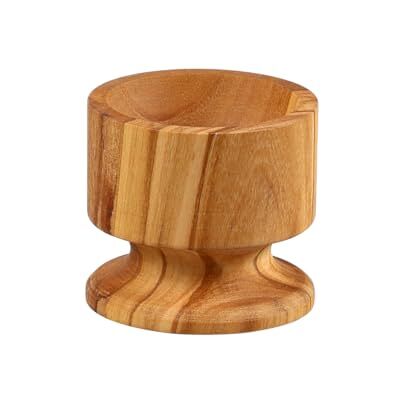 Kesper Eierdopje van olijfhout, eierhouder voor ontbijtei, afmetingen: Ø 5,5 cm x H: 5 cm, natuurlijke houtnerf 84050 Kesper Eierdopje van olijfhout, eierhouder voor ontbijtei, afmetingen: Ø 5,5 cm x H: 5 cm, natuurlijke houtnerf 84050