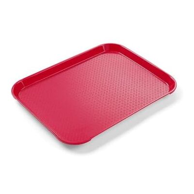 HENDI Fastfood dienblad, AmerBox, klein, schokbestendig, breukbestendig, stapelbaar, 265x345x(H)20mm, polypropyleen, rood HENDI Fastfood dienblad, AmerBox, klein, schokbestendig, breukbestendig, stapelbaar, 265x345x(H)20mm, polypropyleen, rood