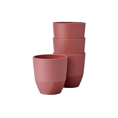 Mepal Silueta Beker, 4 stuks, thee- en koffiemok, vaatwasmachine- en magnetronbestendig servies, 200 ml, Mauve (Vivid mauve) Mepal Silueta Beker, 4 stuks, thee- en koffiemok, vaatwasmachine- en magnetronbestendig servies, 200 ml, Mauve (Vivid mauve)