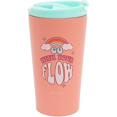 Mr. Wonderful Mr.Wonderful Take Away thermobeker Go with your flow, 15,5 x 9 x 8 Mr. Wonderful Mr.Wonderful Take Away thermobeker Go with your flow, 15,5 x 9 x 8