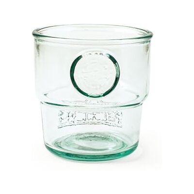 H&H Rycicl Auth Set van 6 glazen van gerecycled glas, stapelbaar, 320 cc H&H Rycicl Auth Set van 6 glazen van gerecycled glas, stapelbaar, 320 cc