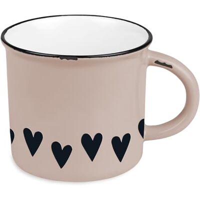 Grafik Werkstatt Grafik-Werkstatt Vintage Keramische mok om cadeau te geven Harten, Beige Grafik Werkstatt Grafik-Werkstatt Vintage Keramische mok om cadeau te geven Harten, Beige