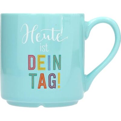 Depesche 0013594-031 lievelingsbeker motief nr. 31, mok met handvat met spreuk, 300 ml, van porselein, gedeeltelijk met goudfolie en opdruk aan de binnenkant Depesche 0013594-031 lievelingsbeker motief nr. 31, mok met handvat met spreuk, 300 ml, van porselein, gedeeltelijk met goudfolie en opdruk aan de binnenkant