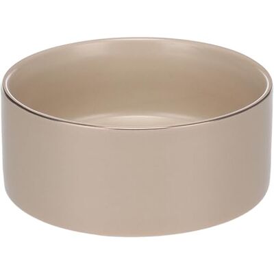 Flamingo EET- EN DRINKPOT ERAM ROND BEIGE 16x6,5CM 800ML Flamingo EET- EN DRINKPOT ERAM ROND BEIGE 16x6,5CM 800ML