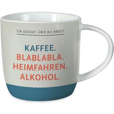Grafik Werkstatt Grafik-Werkstatt Koffiemok met spreuk 300 ml porseleinen mok Een gedicht Grafik Werkstatt Grafik-Werkstatt Koffiemok met spreuk 300 ml porseleinen mok Een gedicht