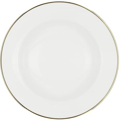 LA PORCELLANA BIANCA soepbord Falda van porselein, diameter 25 cm, collectie Maestà LA PORCELLANA BIANCA soepbord Falda van porselein, diameter 25 cm, collectie Maestà