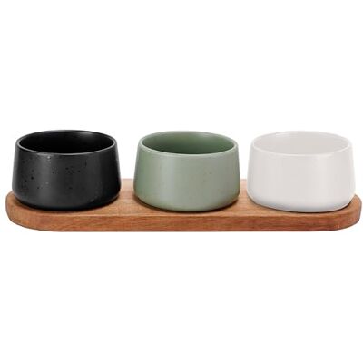 Cosy & Trendy Dela Apero 4-delige set – servIce dienblad 32 x 10,5 cm + 3 x kom D 9,5 x 5,5 cm Cosy & Trendy Dela Apero 4-delige set – servIce dienblad 32 x 10,5 cm + 3 x kom D 9,5 x 5,5 cm