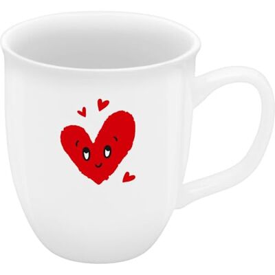 Sheepworld Espressokopje met hartmotief kleine mini-mok van porselein, 10 cl, hoogte 6,5 cm, diameter 5,8 cm geschenkmok, Valentijnsdag, verjaardag 74866 Sheepworld Espressokopje met hartmotief kleine mini-mok van porselein, 10 cl, hoogte 6,5 cm, diameter 5,8 cm geschenkmok, Valentijnsdag, verjaardag 74866