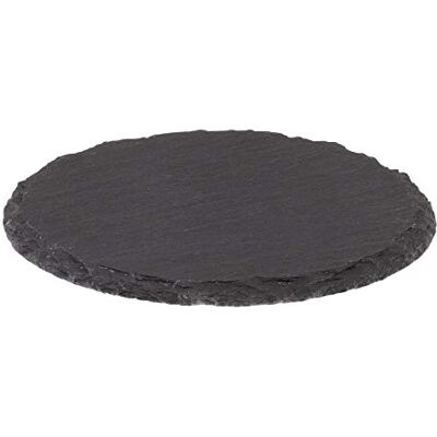 Westmark Set van 4 onderzetters, natuurlijke leisteen, rond, met krasbescherming, ø 10 cm, Tapas + Friends, antraciet, 69202270 Westmark Set van 4 onderzetters, natuurlijke leisteen, rond, met krasbescherming, ø 10 cm, Tapas + Friends, antraciet, 69202270