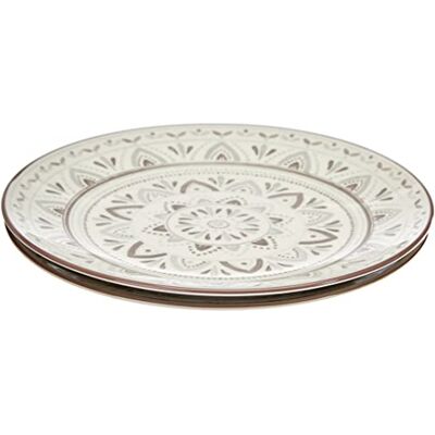 Ritzenhoff & Breker Bordenset Valencia, 2-delig, diameter, bruin, 21,5 cm Ritzenhoff & Breker Bordenset Valencia, 2-delig, diameter, bruin, 21,5 cm