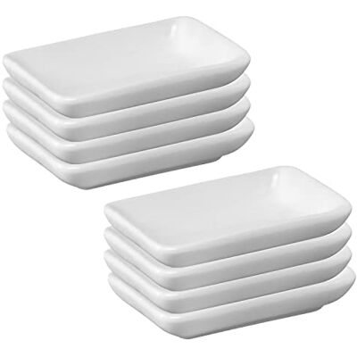 Westmark 8 keramische rechthoekige serveerschaaltjes Westmark 8 keramische rechthoekige serveerschaaltjes