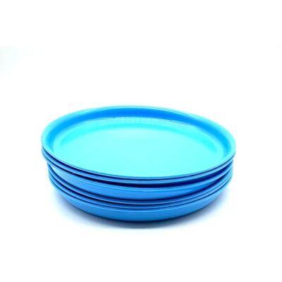 Kimmel Bord dinerborden 18 cm 6 stuks in een set feestservies kinderservies campingservies plastic servies kunstservies lichtblauw Kimmel Bord dinerborden 18 cm 6 stuks in een set feestservies kinderservies campingservies plastic servies kunstservies lichtblauw