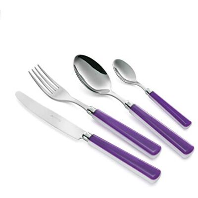 EME POSATERIE Candy 2623 Tafelbestek Viola roestvrij staal 18/10, voor 6 personen, 24-delig EME POSATERIE Candy 2623 Tafelbestek Viola roestvrij staal 18/10, voor 6 personen, 24-delig