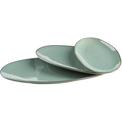 MÄSER Nottingham Keramisch Serveerplaten Set - Vintage Moderne Stijl MÄSER Nottingham Keramisch Serveerplaten Set - Vintage Moderne Stijl