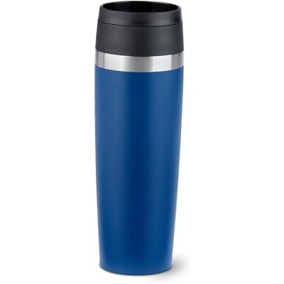 Emsa Travel Mug Classic 0,5 liter, roestvrij staal, 100% dicht N2023650 Nieuwe comfort-schroefsluiting, 6 uur warm en 12 uur koud, 360° drinkopening Emsa Travel Mug Classic 0,5 liter, roestvrij staal, 100% dicht N2023650 Nieuwe comfort-schroefsluiting, 6 uur warm en 12 uur koud, 360° drinkopening
