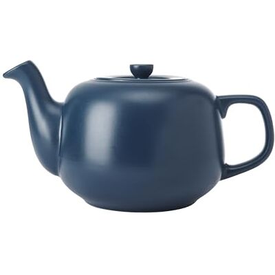 La Cafetière Klassieke theepot in marinekleur, traditionele theepot met comfortabele handgreep en antilek schenktuit voor 4 kopjes, geschikt voor theezakjes, makkelijk schoon te maken,1,2 liter La Cafetière Klassieke theepot in marinekleur, traditionele theepot met comfortabele handgreep en antilek schenktuit voor 4 kopjes, geschikt voor theezakjes, makkelijk schoon te maken,1,2 liter