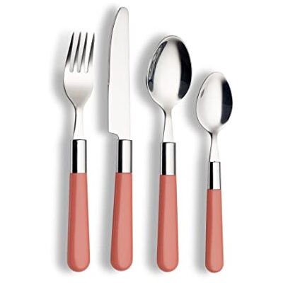 ECHTWERK Bestekset "Bistro", met kunststof handgrepen, campingbestek, picknickbestek, licht reisbestek, outdoor-bestek voor grillen in de open lucht, 16-delig, tot 4 personen, roestvrij staal 18/0, ECHTWERK Bestekset "Bistro", met kunststof handgrepen, campingbestek, picknickbestek, licht reisbestek, outdoor-bestek voor grillen in de open lucht, 16-delig, tot 4 personen, roestvrij staal 18/0,